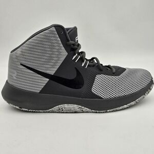 Nike Air Precision Basketball Shoe Sneakers Grey/Black 898455-004 Men Size 14